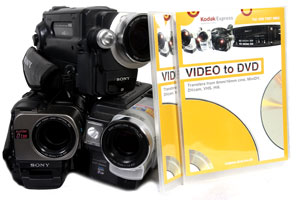 Camcorder tapes to DVD