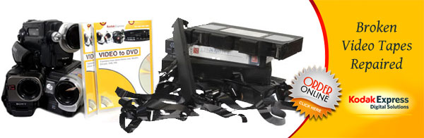 Broken video tape repair